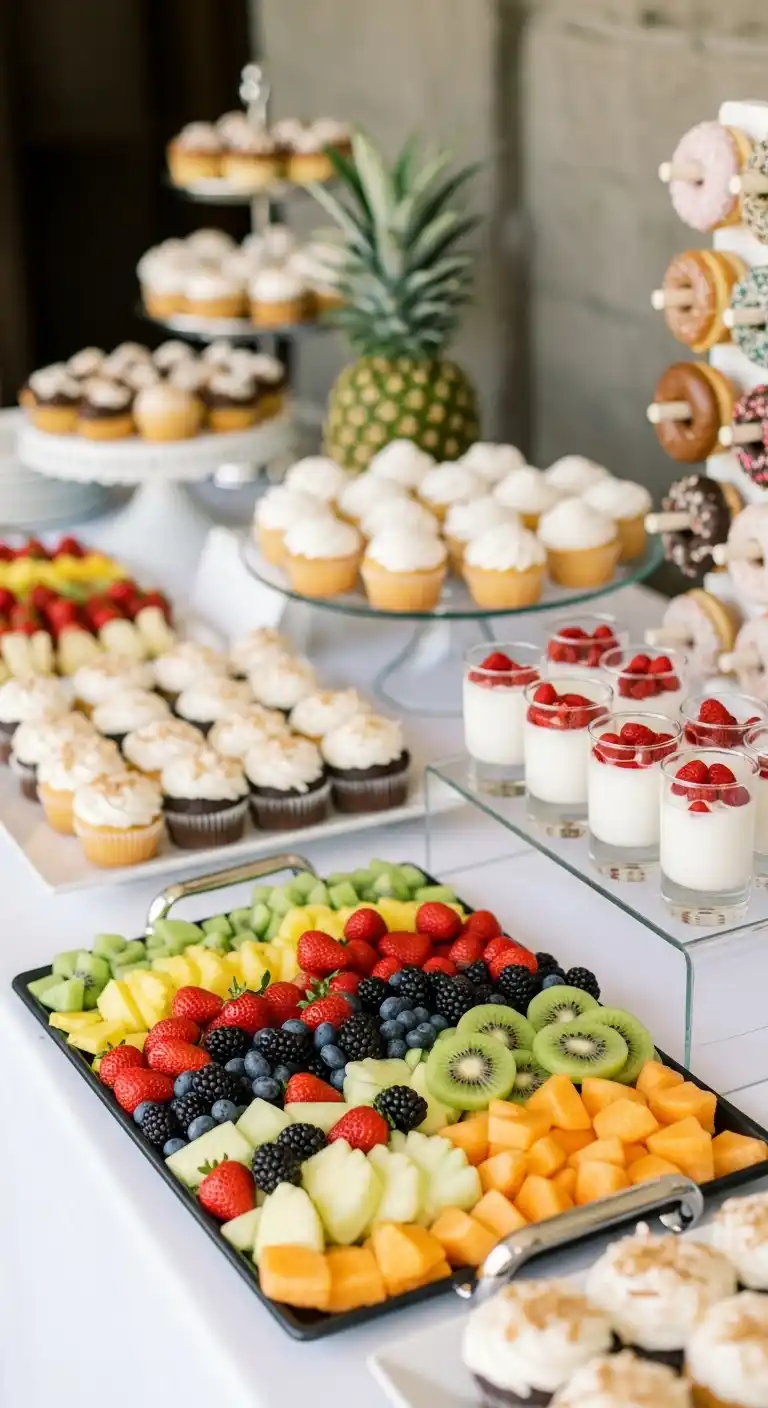 Pairing Fruit Trays with Other Wedding Desserts