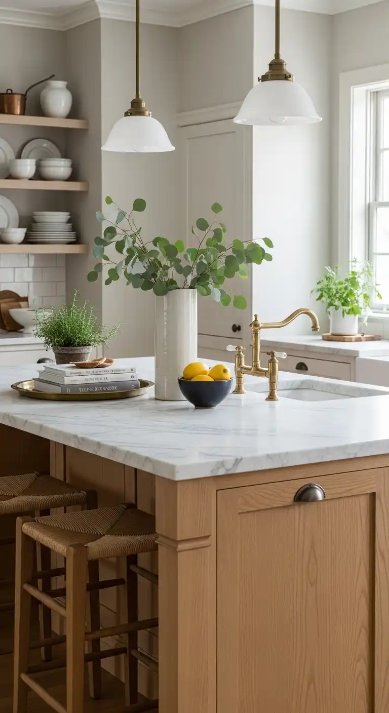 Styling Secrets for a European Kitchen Island