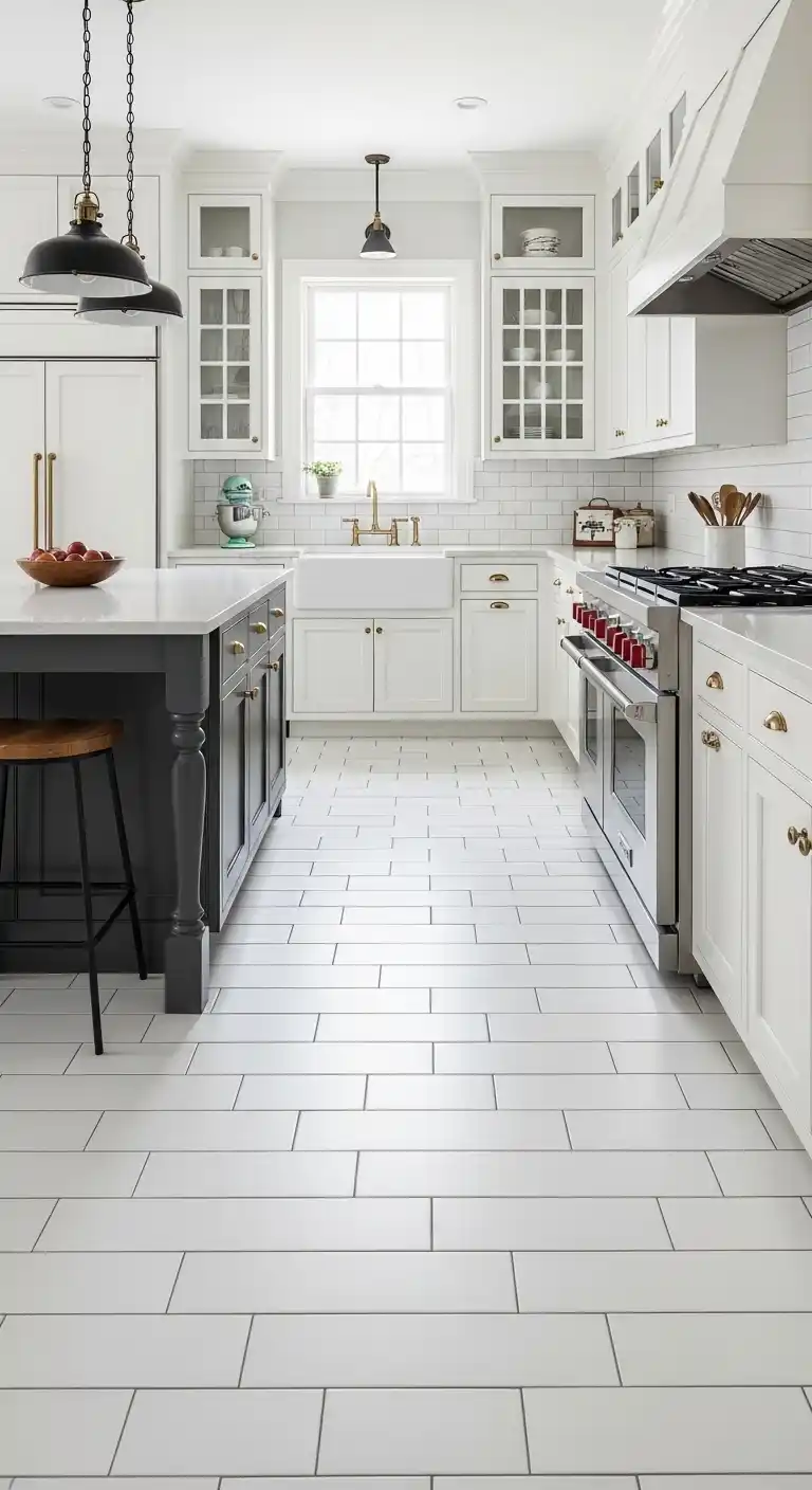 1. Classic White Subway Porcelain Tiles for a Timeless Look