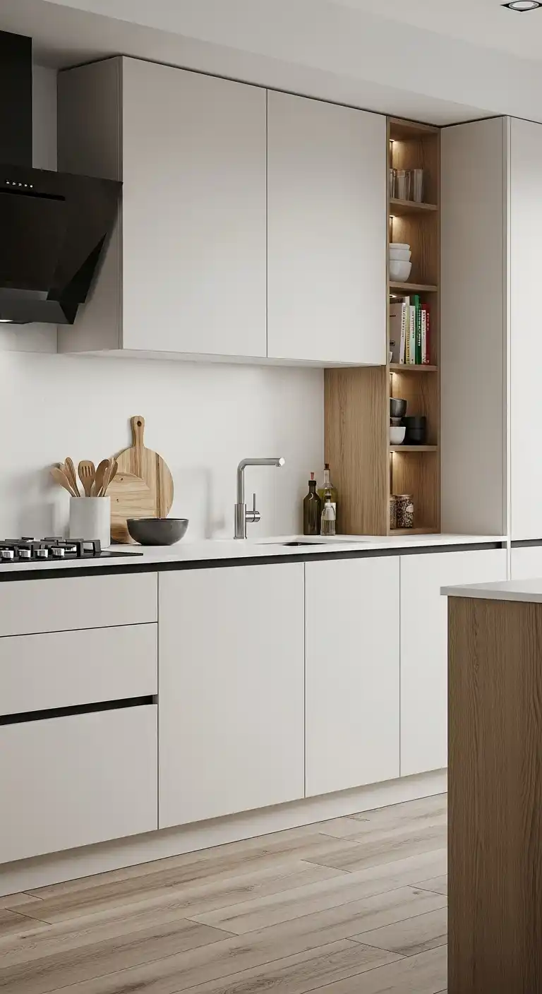 10. Handle-Free Cabinets for a Sleek Finish