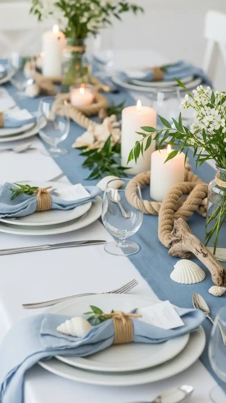 11. Nautical or Coastal Dining