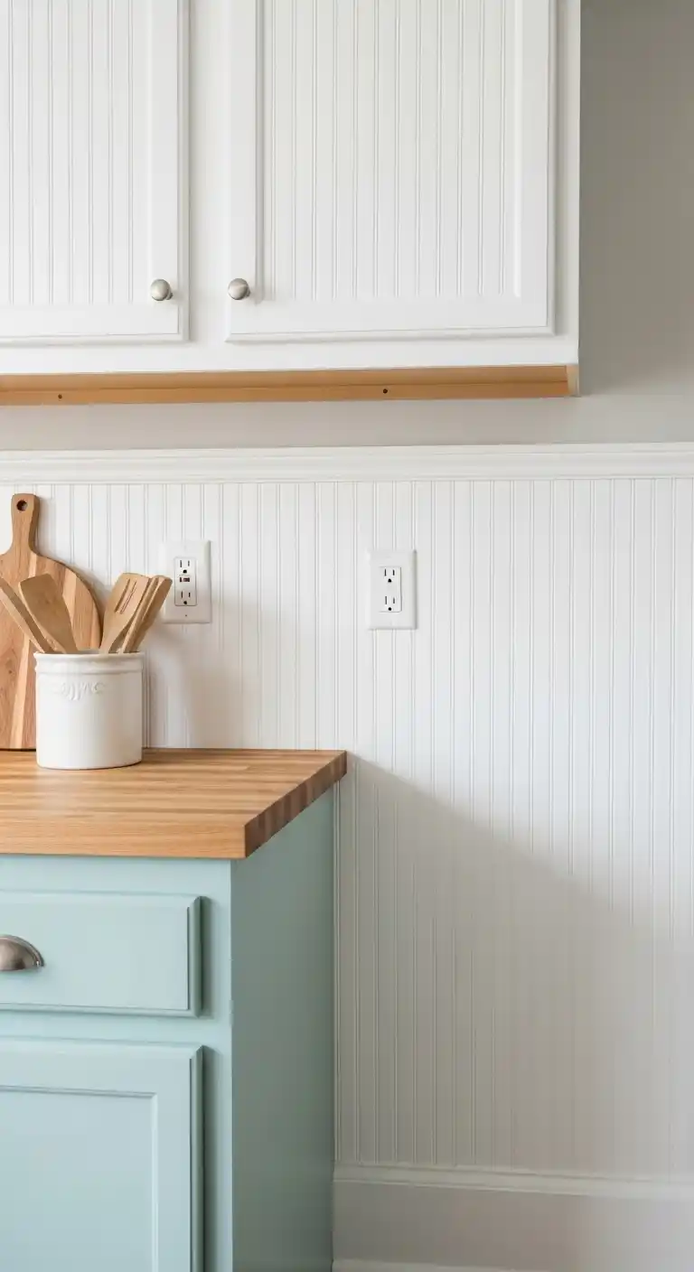 11. White Beadboard Panels