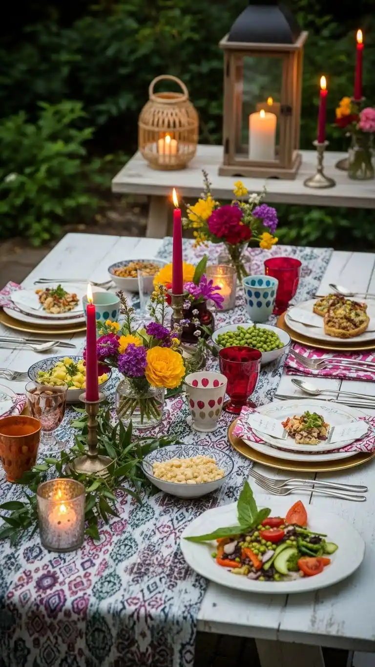 12. Boho Chic Dinner
