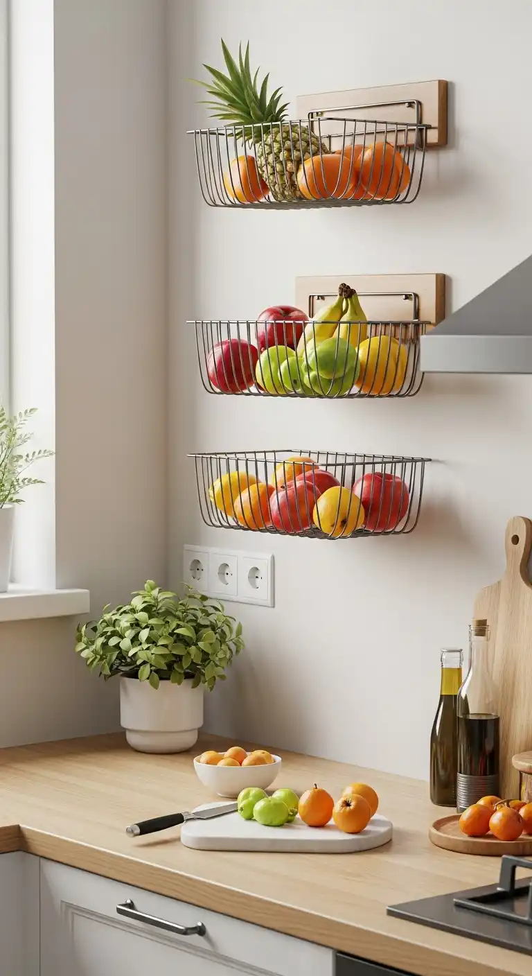 12. Hanging Wall-Mounted Fruit Holder