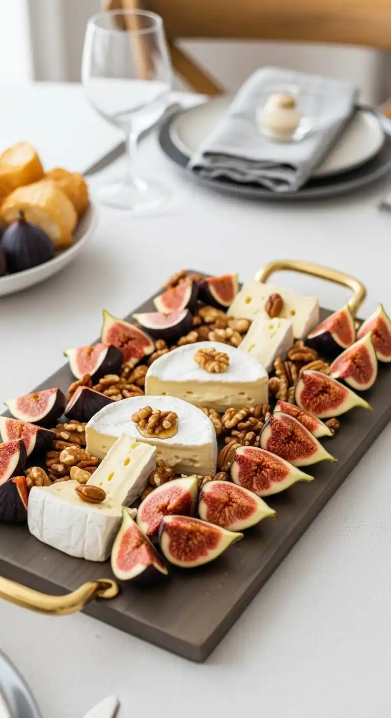 13. Fig and Brie Cheese Tray