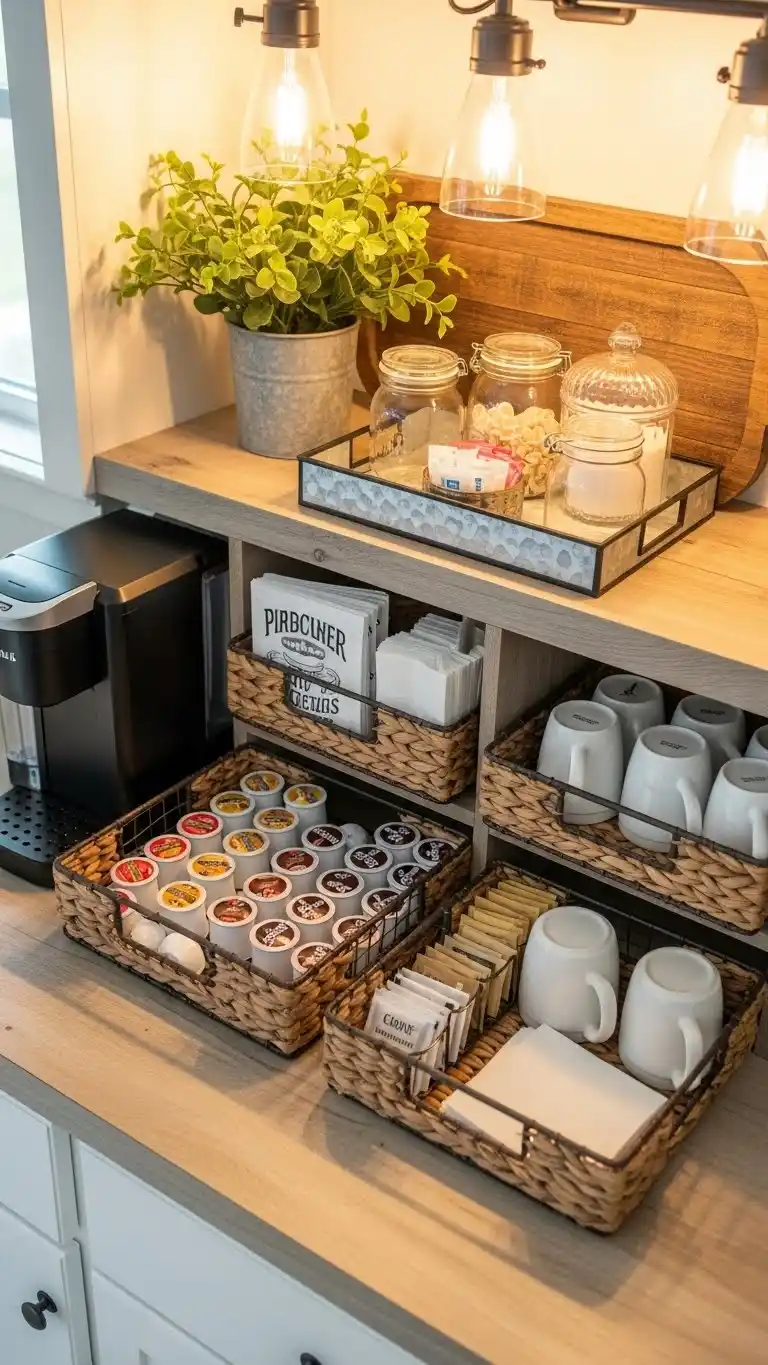 15. Open Basket Display Counter