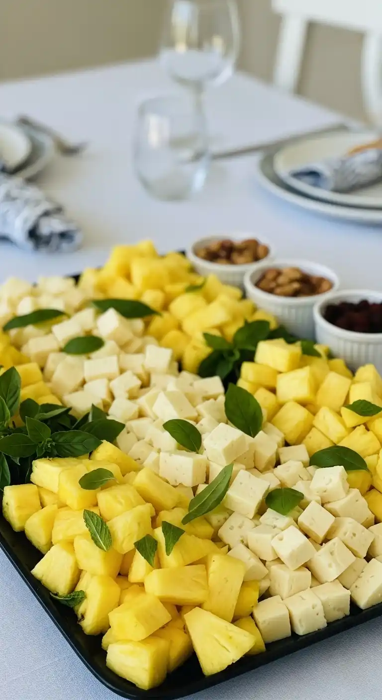 15. Pineapple and Havarti Cheese Tray