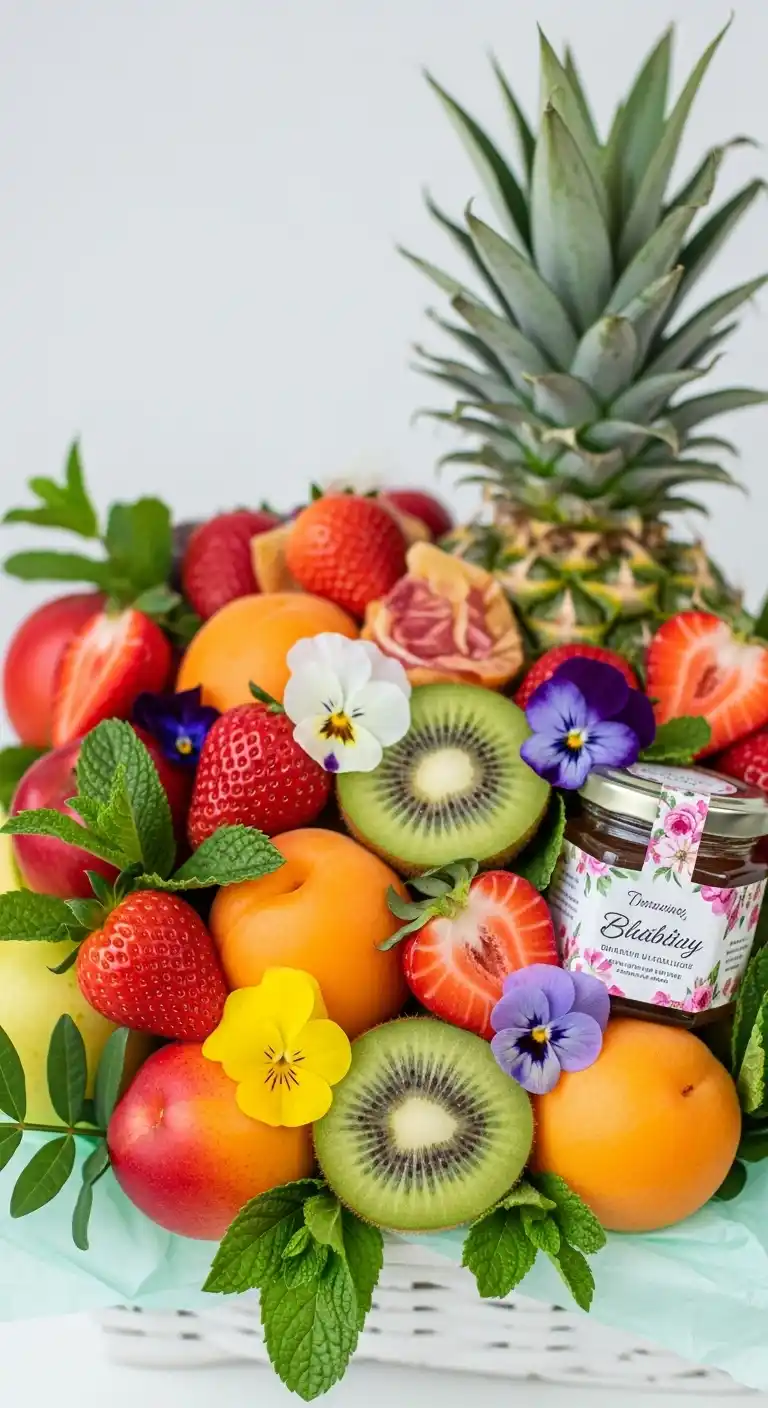 16. Spring Bloom Fruit Basket