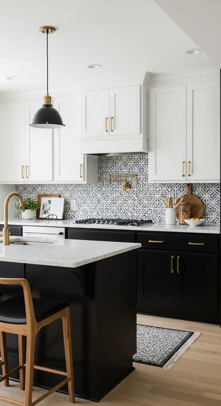 17. Classic Black and White Contrast