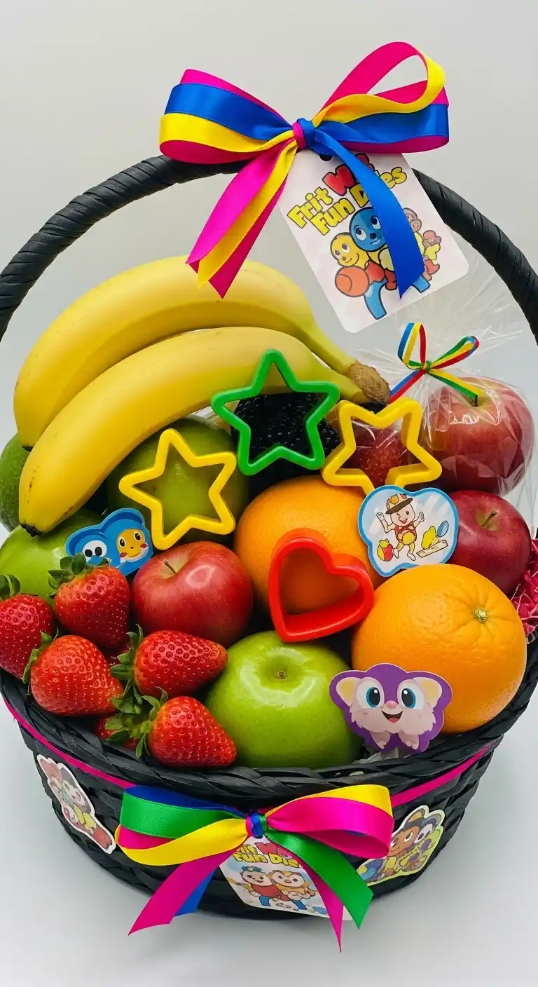 17. Kid-Friendly Fruit Fun Basket