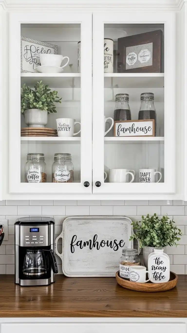 18. Glass-Front Cabinet Display