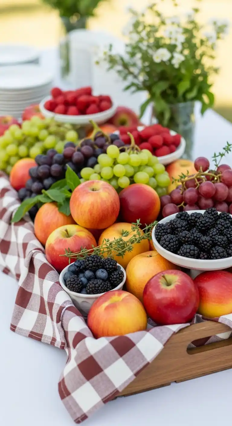 18. Rustic Farmhouse Fruit Crate Display