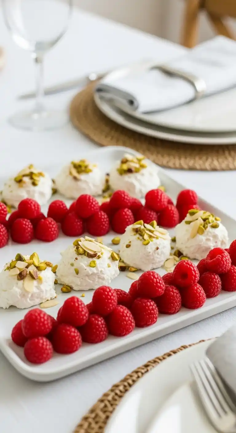 20. Raspberry and Goat Cheese Tray