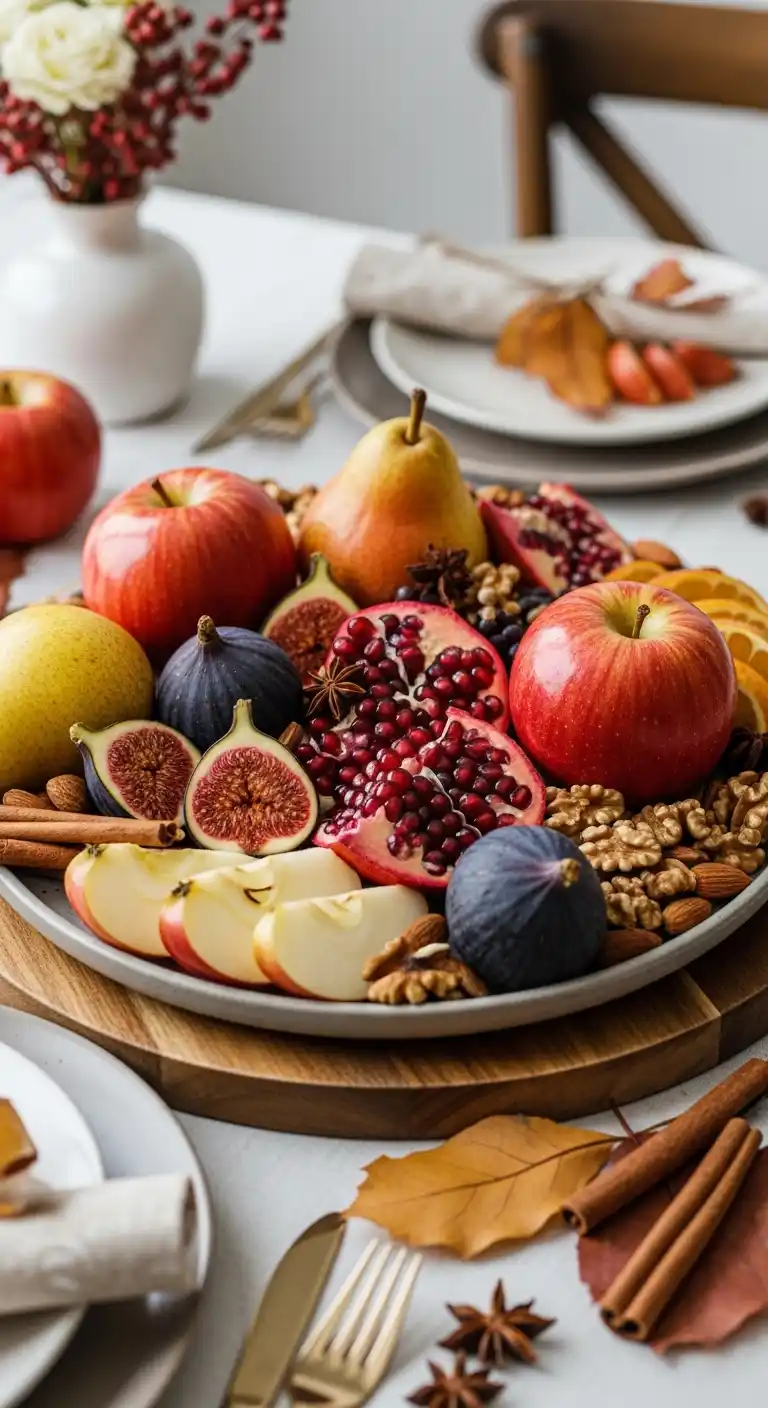 21. Autumn Harvest Fruit Tray Design