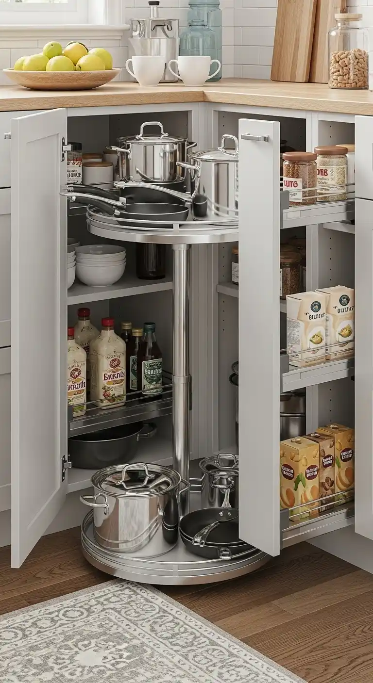 22. Corner Lazy Susans