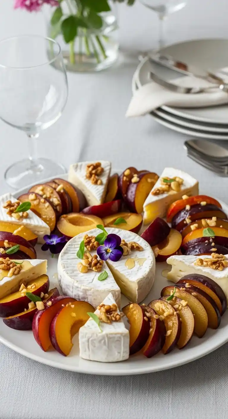 22. Plum and Camembert Cheese Tray