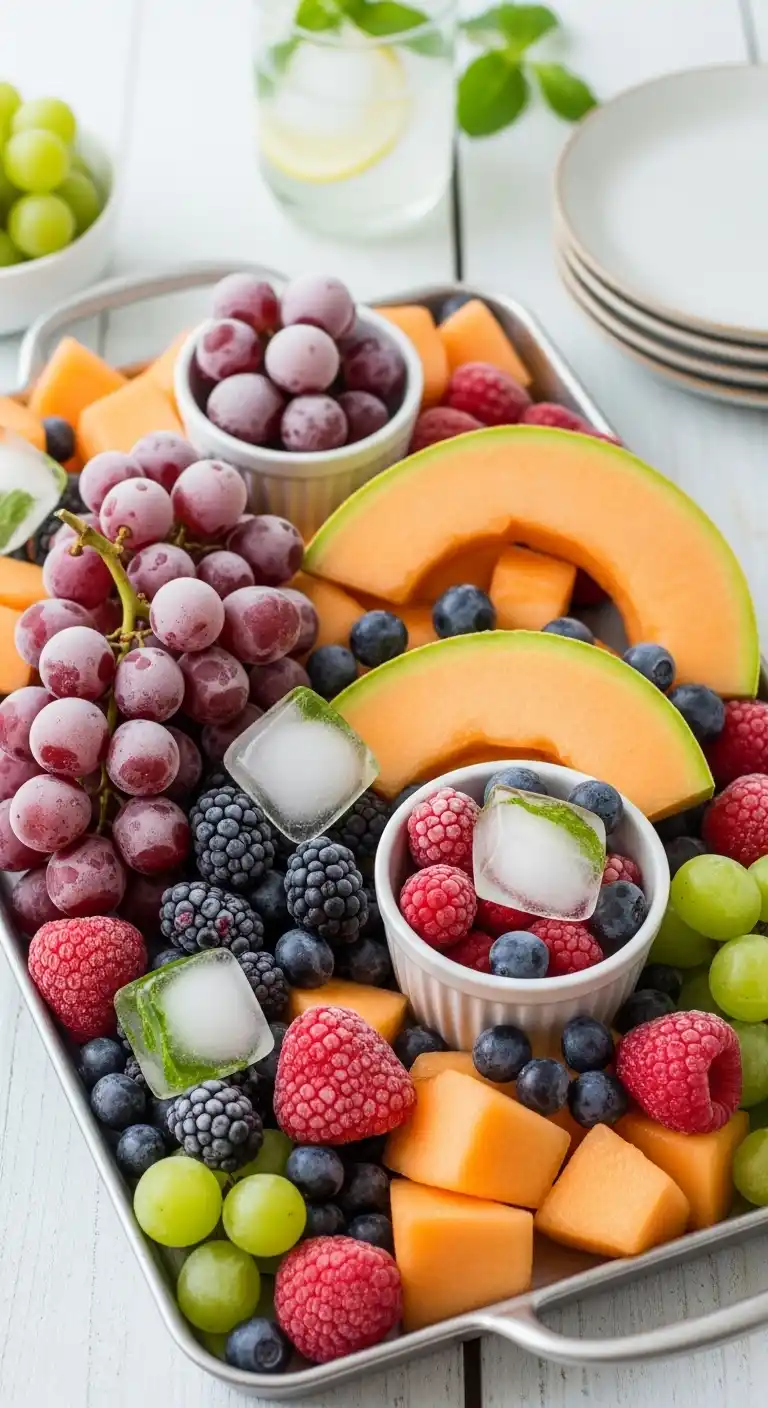 23. Frozen Fruit Platter for Summer