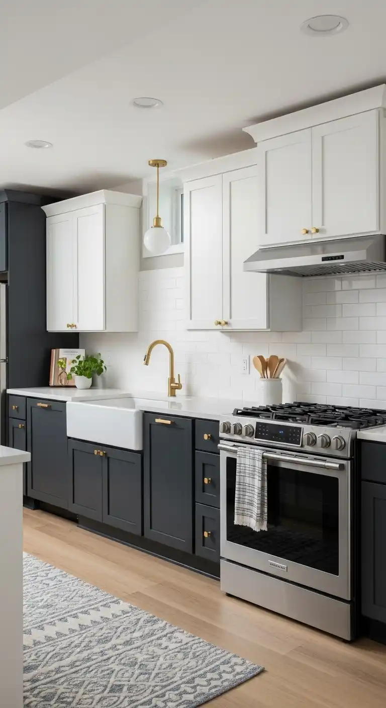 23. Two-Tone Cabinets for a Stylish Update