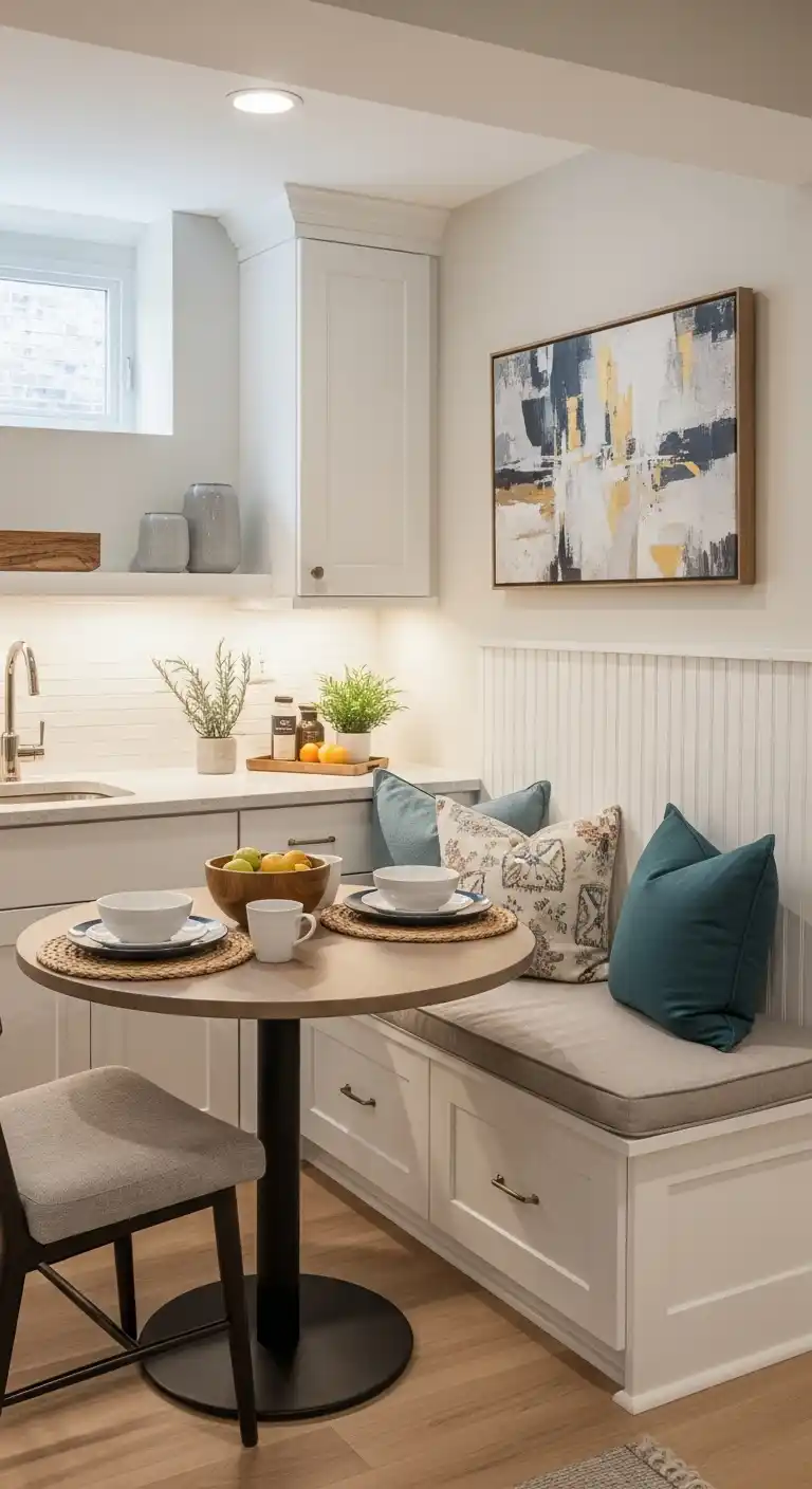 24. Built-In Seating Next to the Kitchenette