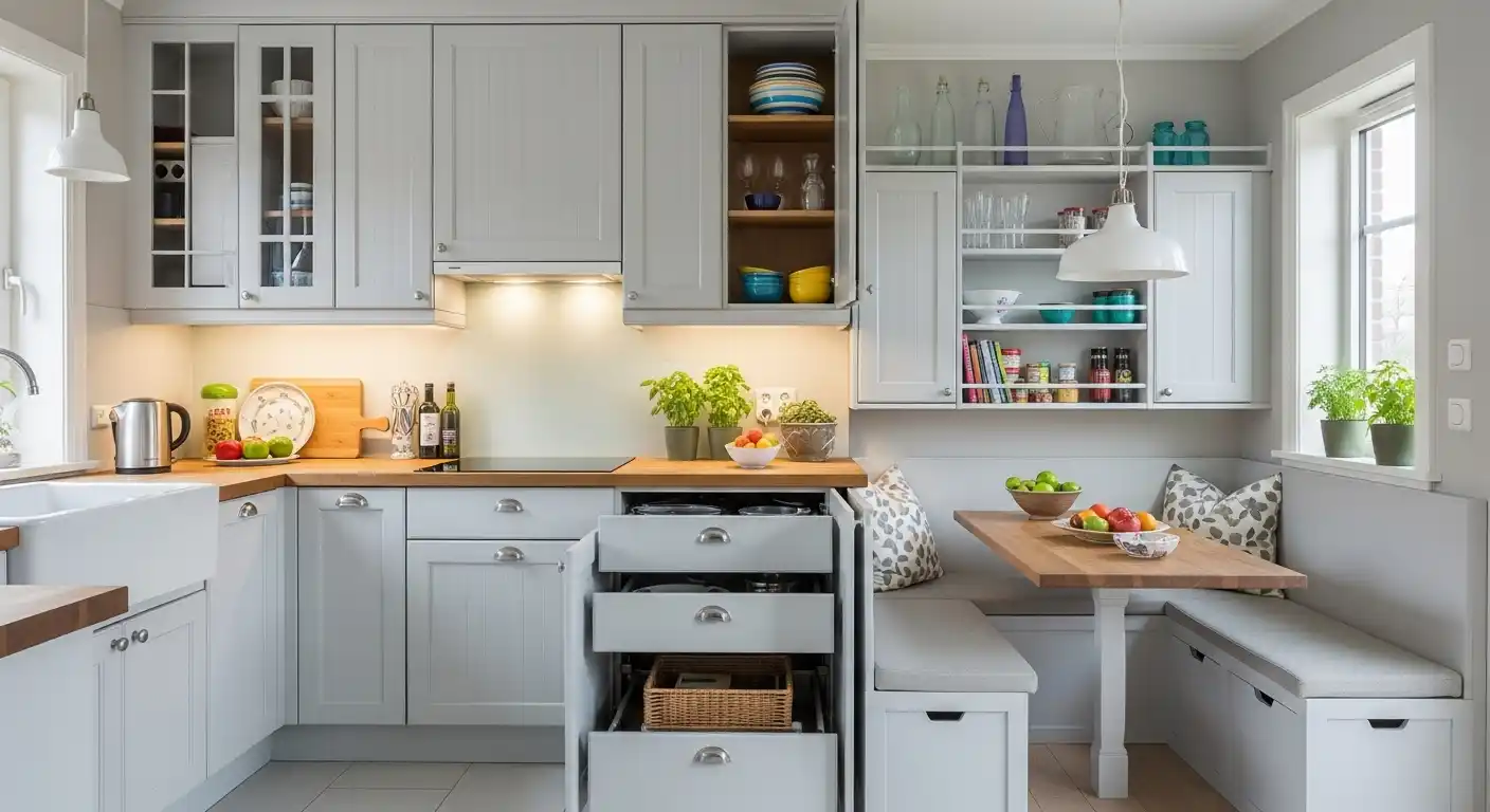Tiny Kitchen Cabinets Ideas: 27 Smart Space-Saving Designs