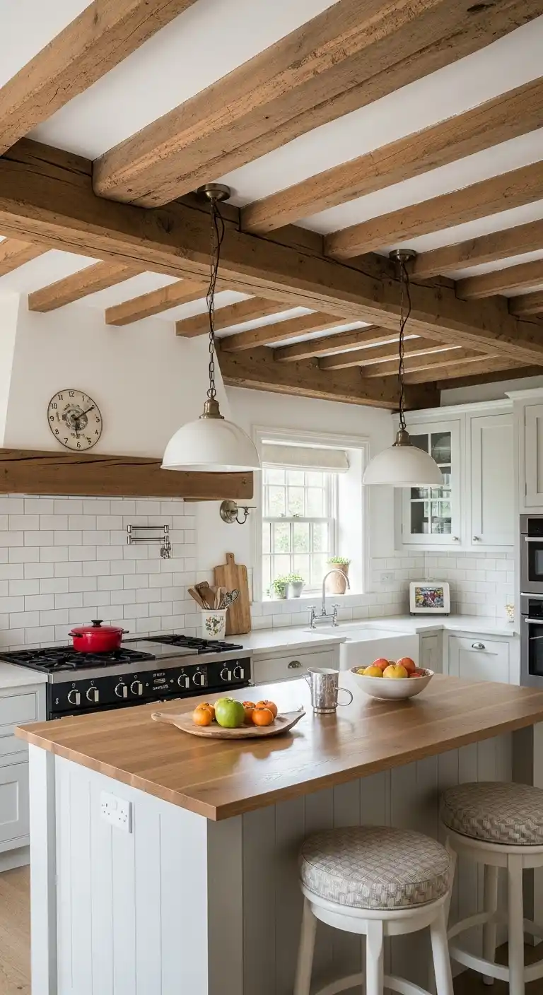 4. Expose Rustic Ceiling Beams