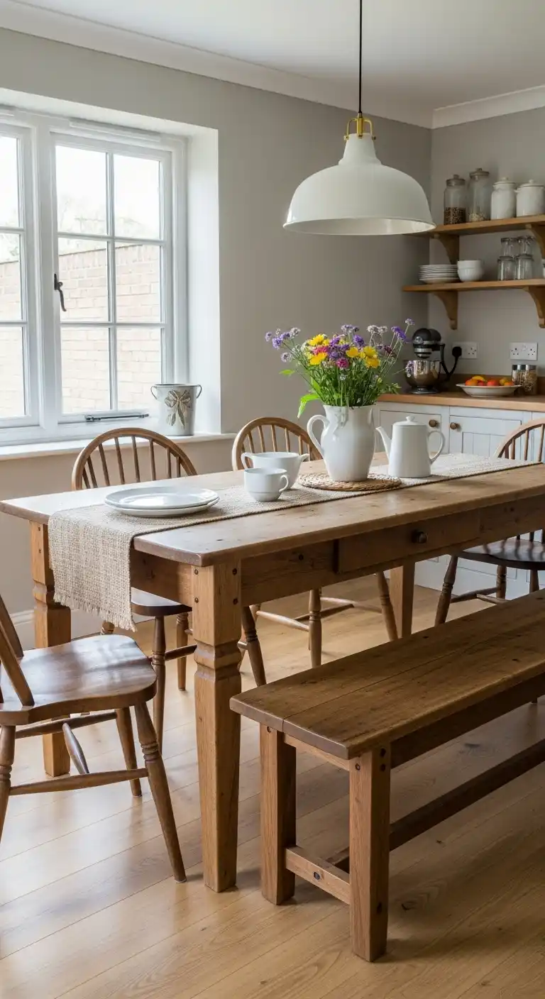 5. Opt for a Farmhouse Table
