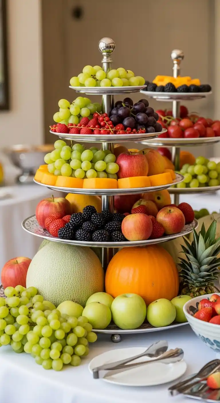 5. Tiered Fruit Stand Display