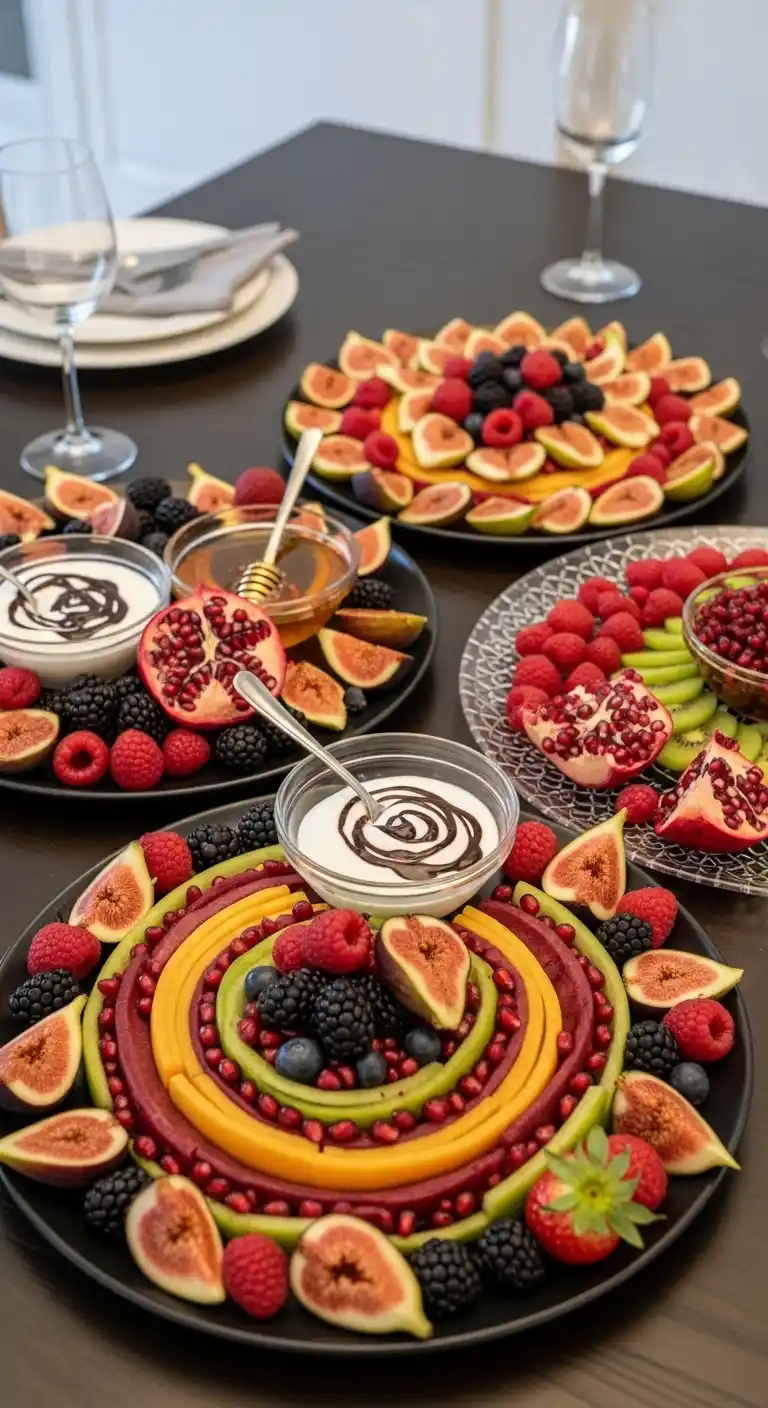 6. Elegant Dessert-Style Fruit Platter