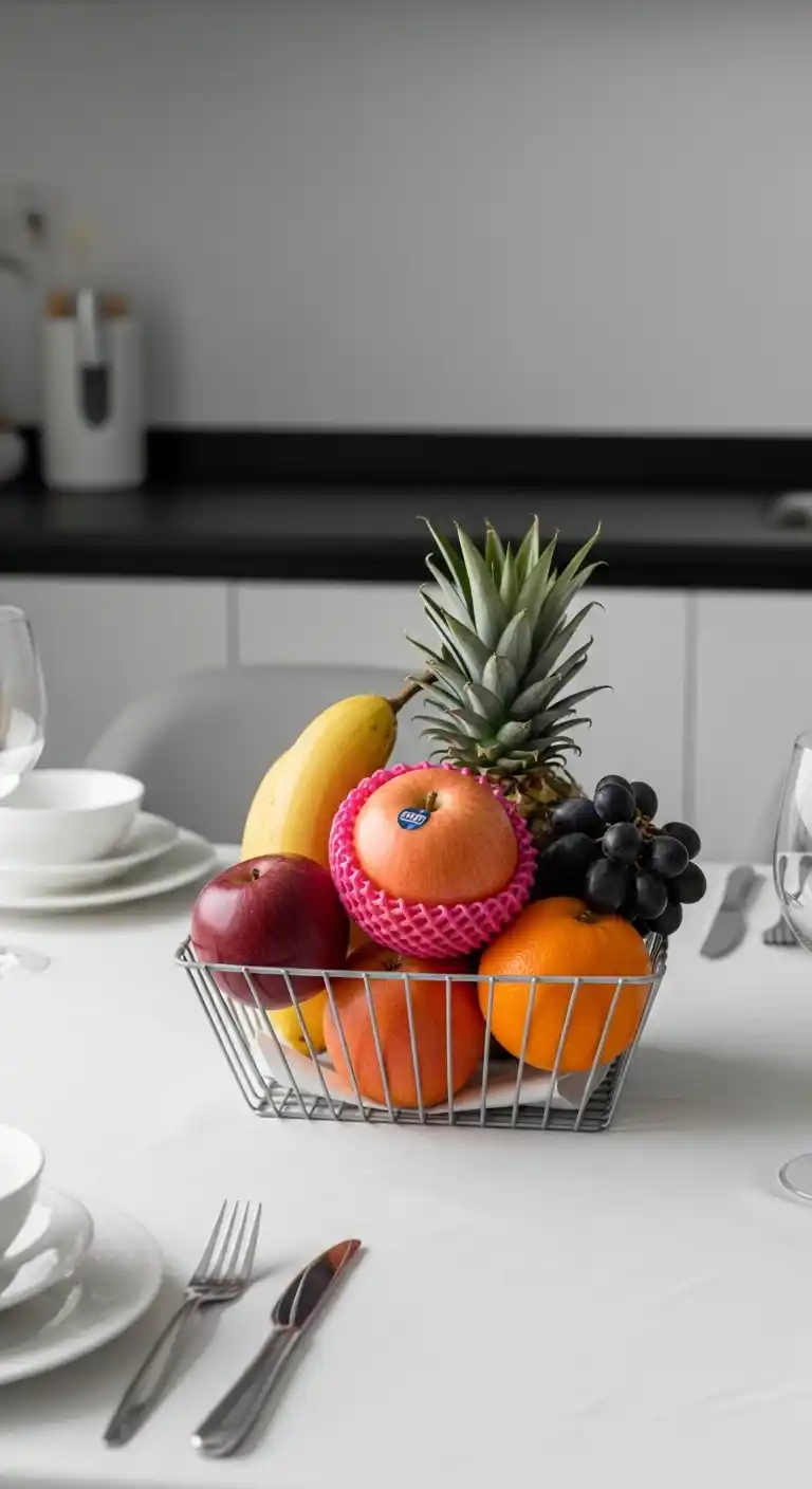 7. Minimalist Modern Fruit Basket Decoration