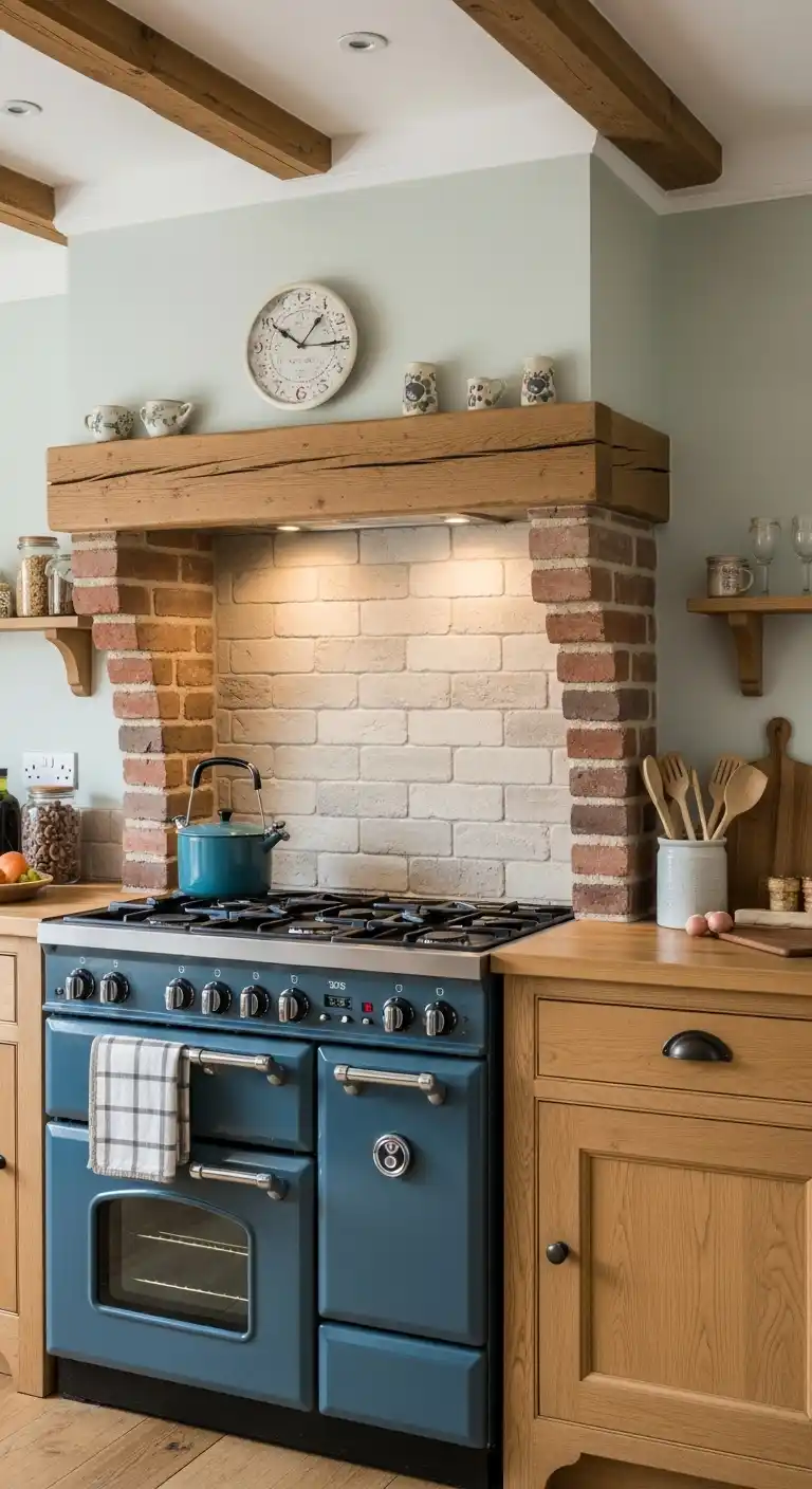 8. Install Brick or Stone Backsplash