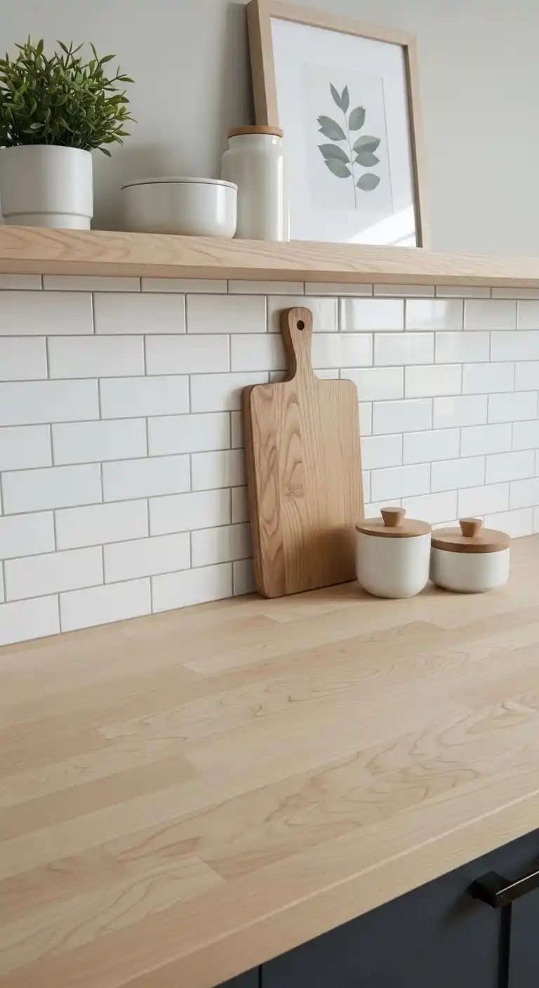 8. Matte-Finished Maple Slab for Subtle Elegance