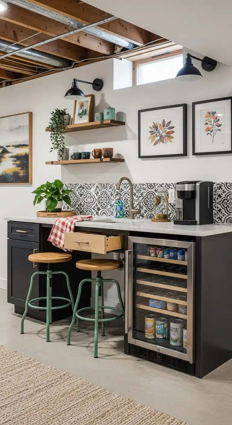 Creative Ways to Personalize Your Basement Kitchenette