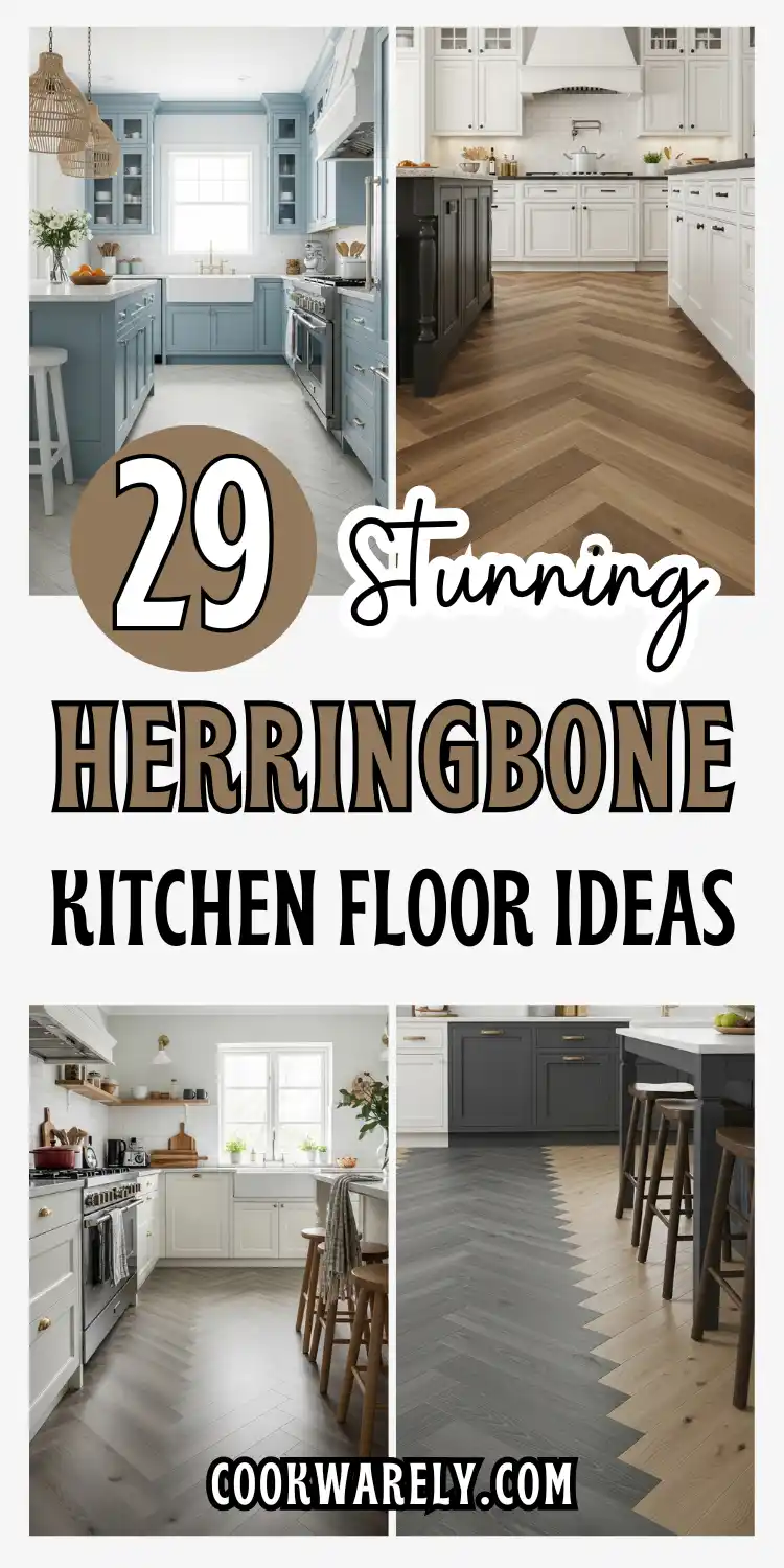 Herringbone Kitchen Floor