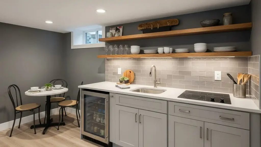 How to Add a Kitchenette to a Basement