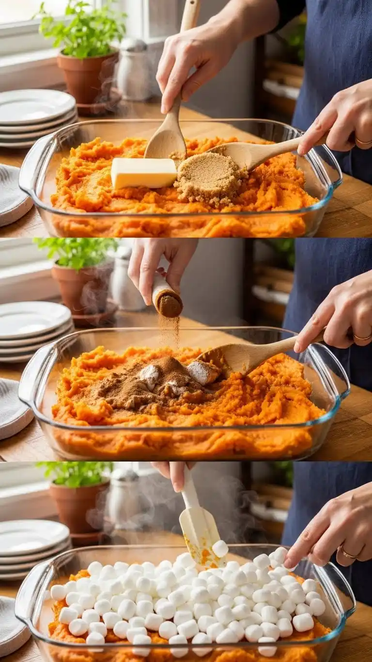 Sweet Potato Casserole with Marshmallows 1