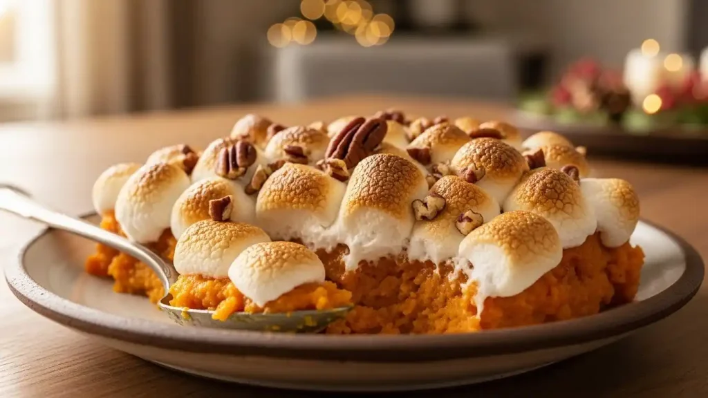 Sweet Potato Casserole with Marshmallows