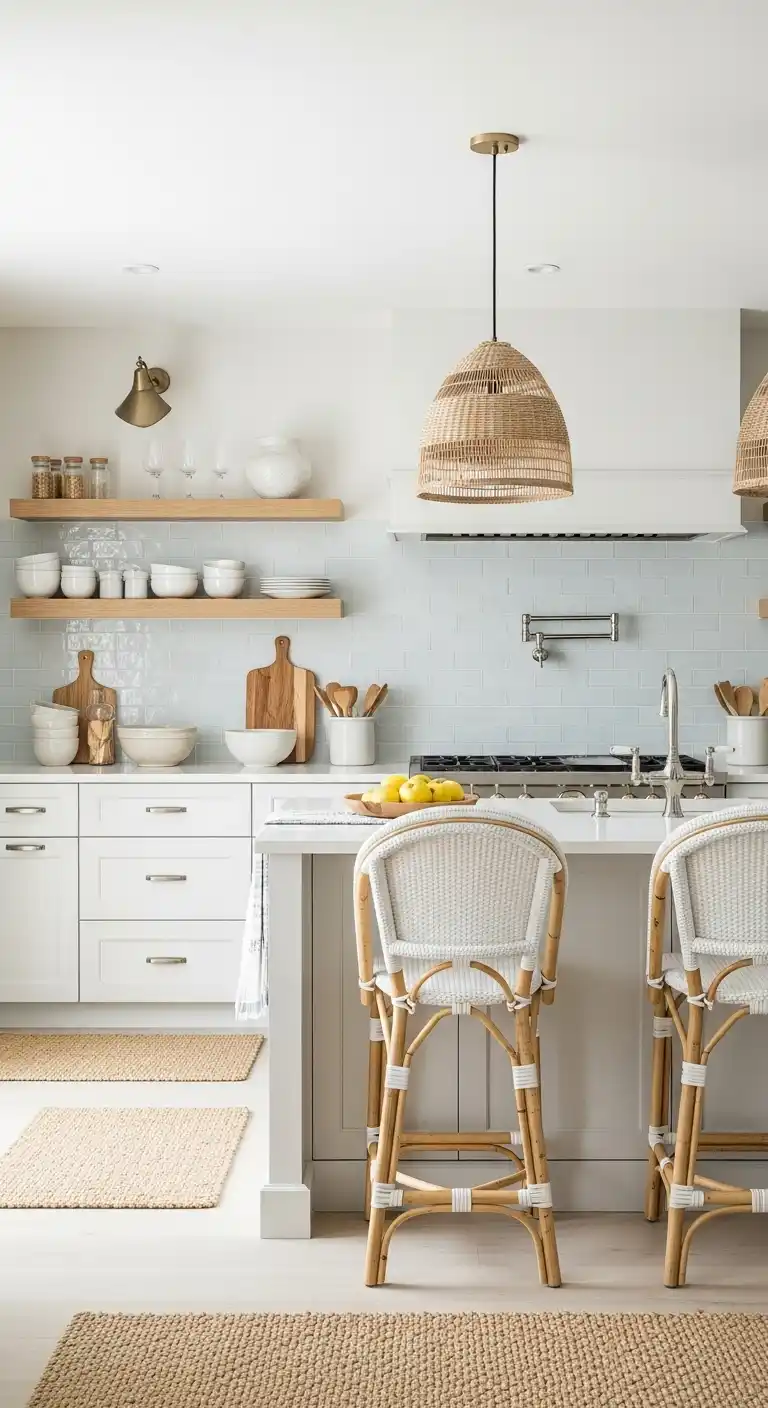Unique Section Blending Coastal Elements Beyond the Backsplash