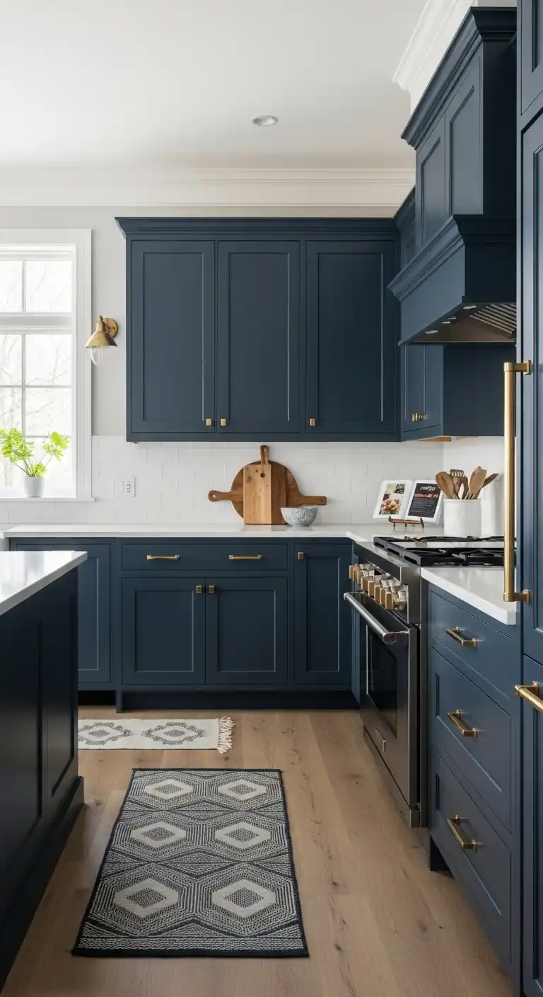 Why Navy Blue Kitchen Cabinets Are a Timeless Choice