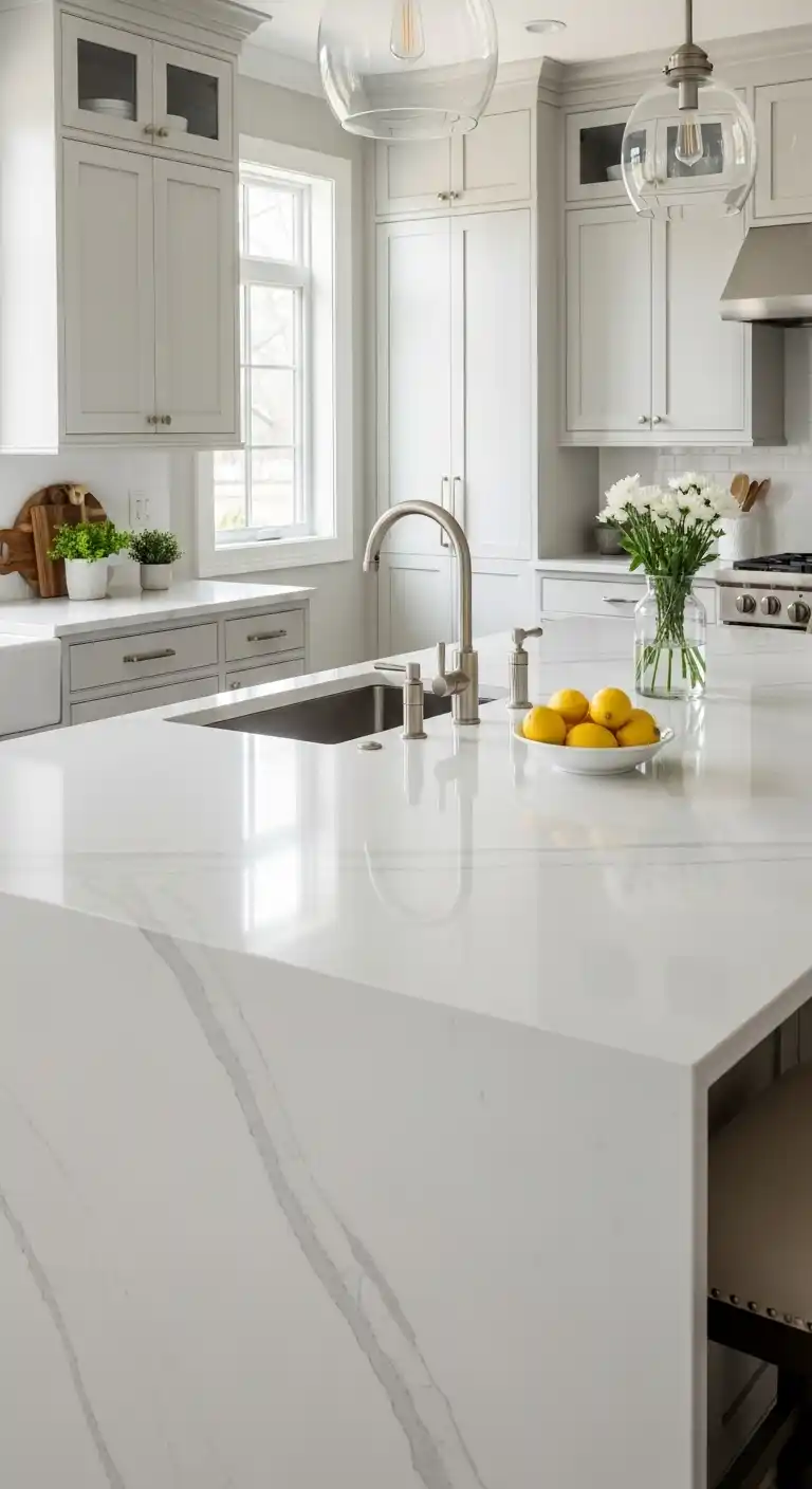 1. Go Timeless with Quartz Countertops
