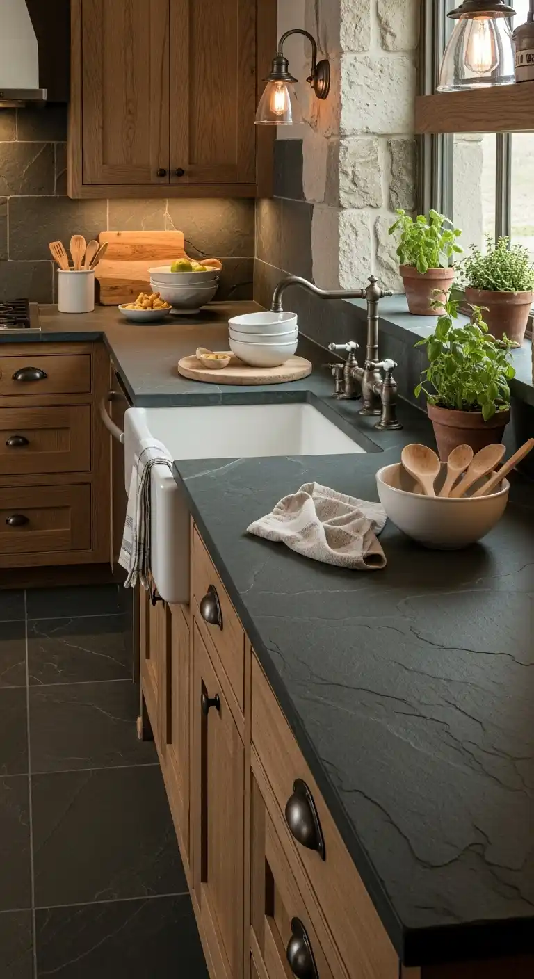 15. Add Rustic Appeal with Slate