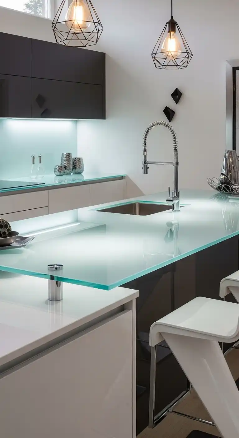 19. Choose Glass for Contemporary Flair