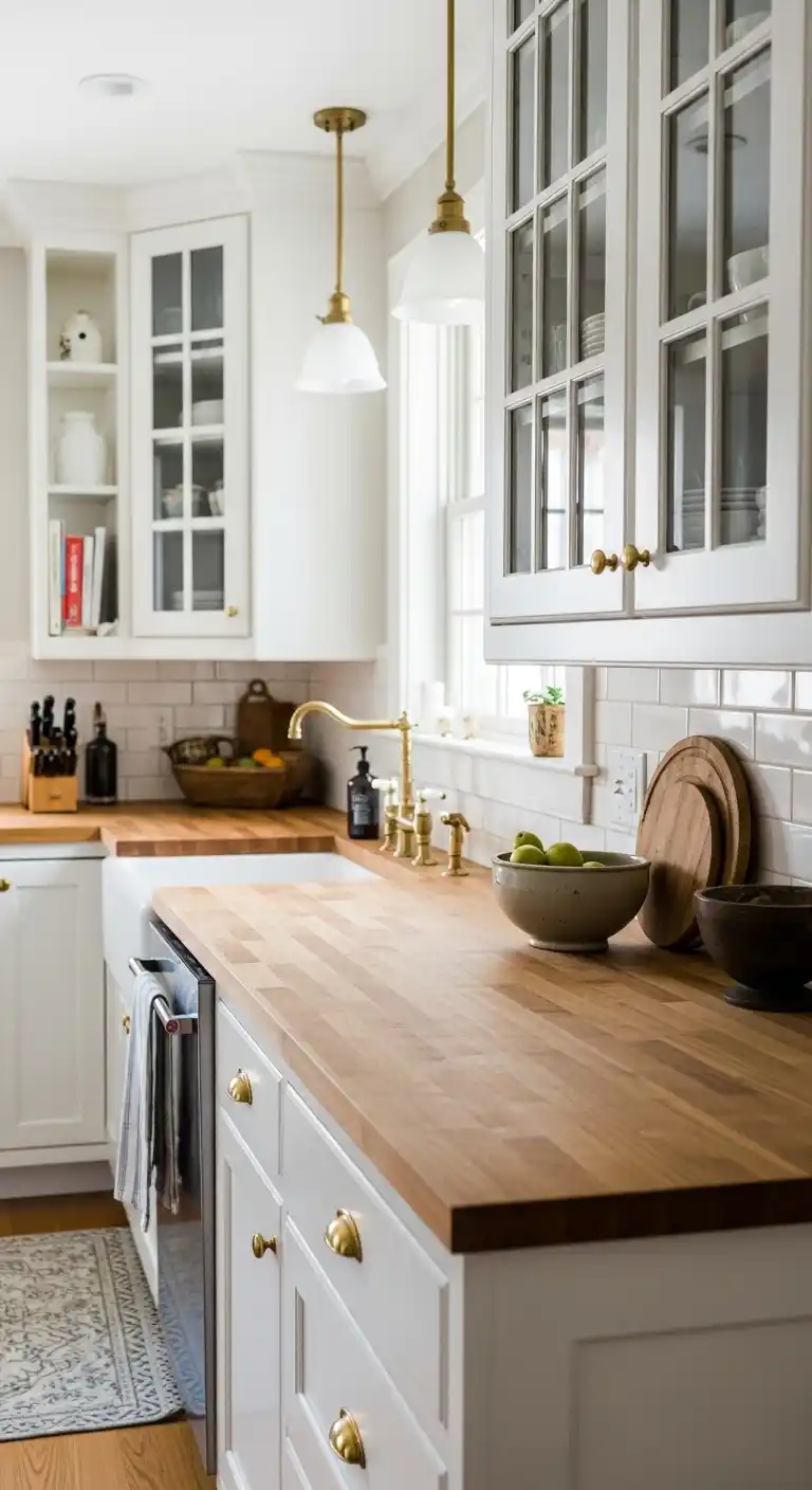 2. Bring Warmth with Butcher Block