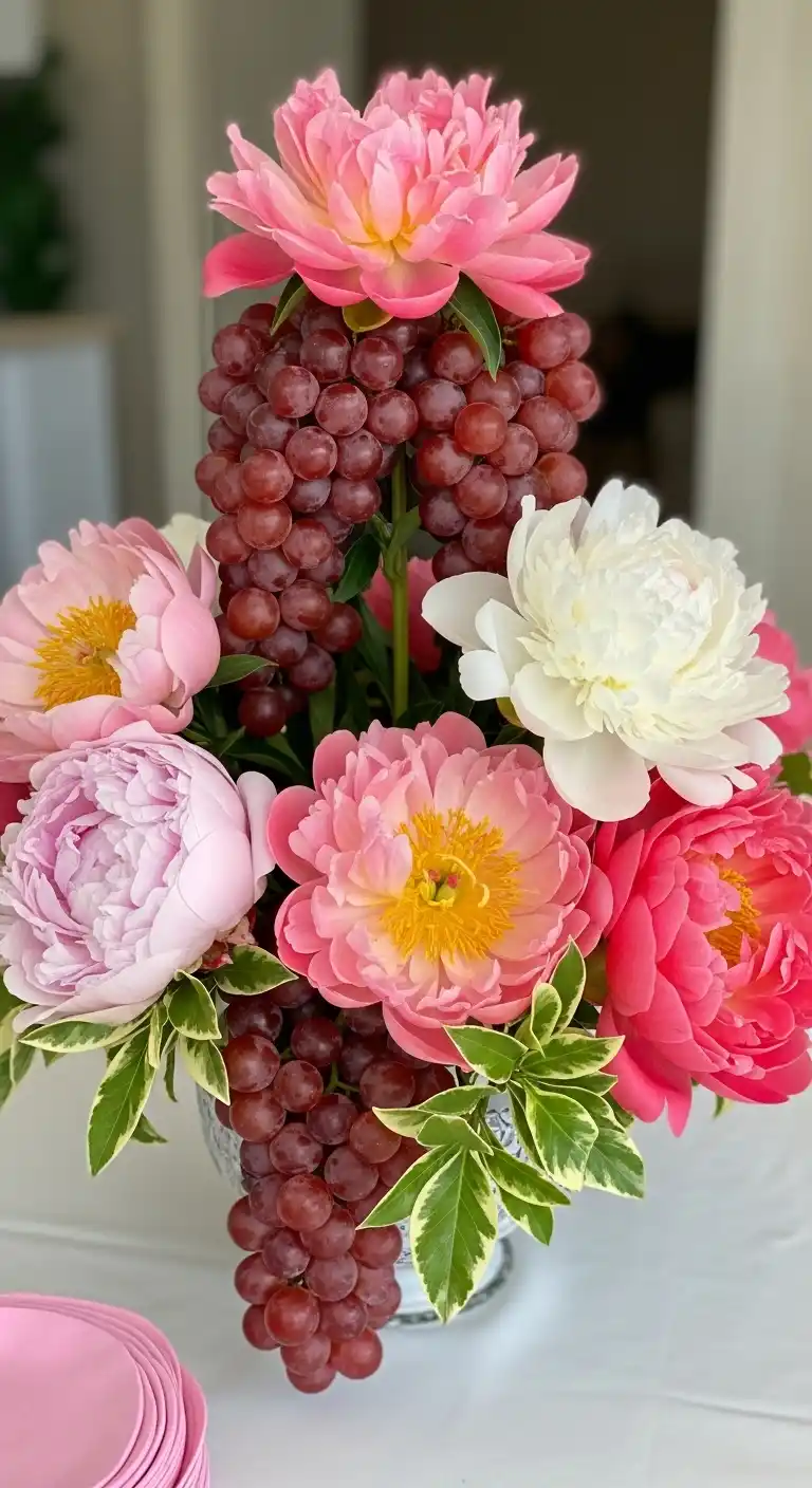 23. Grape and Peony Cluster