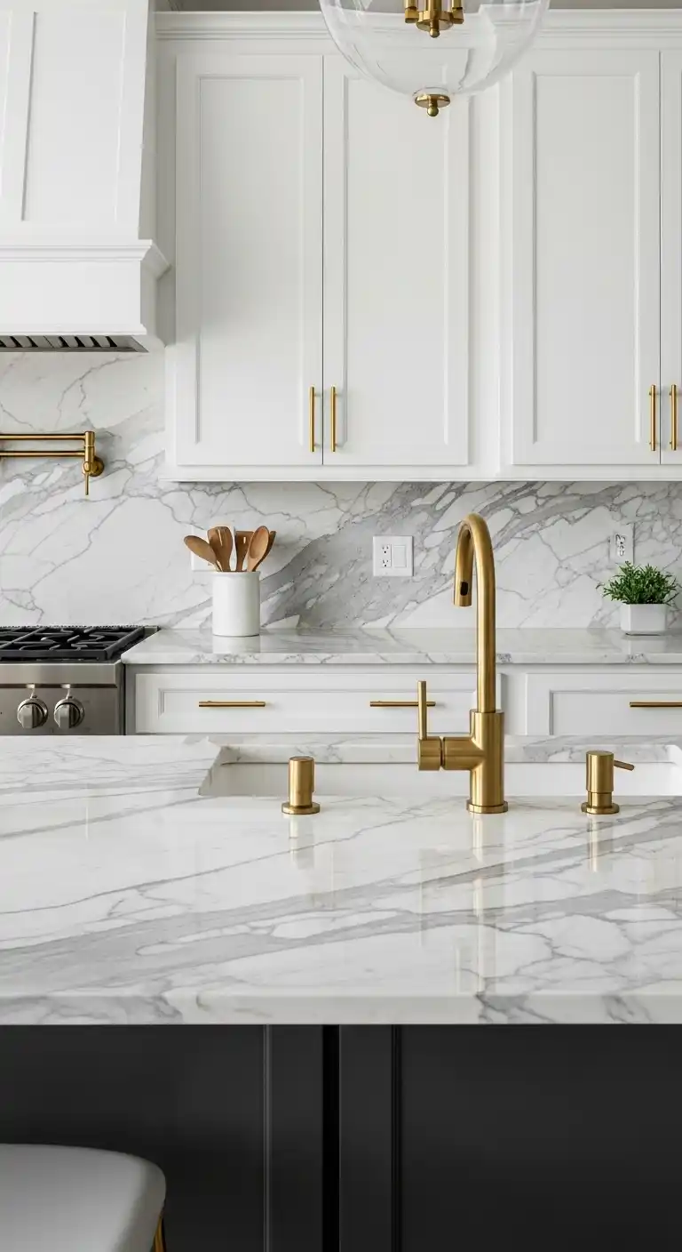 3. Add Luxury with Marble Surfaces
