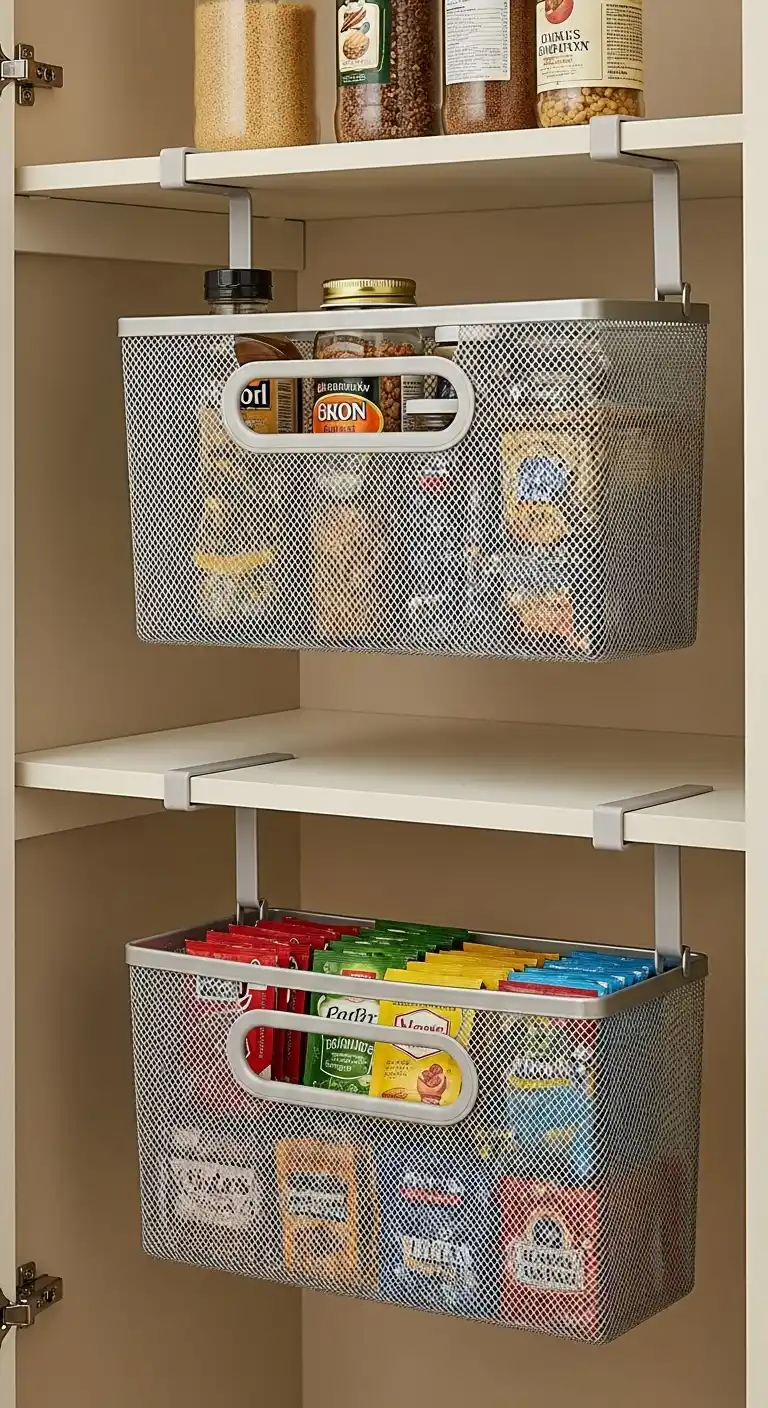 5). Utilize Under-Shelf Baskets