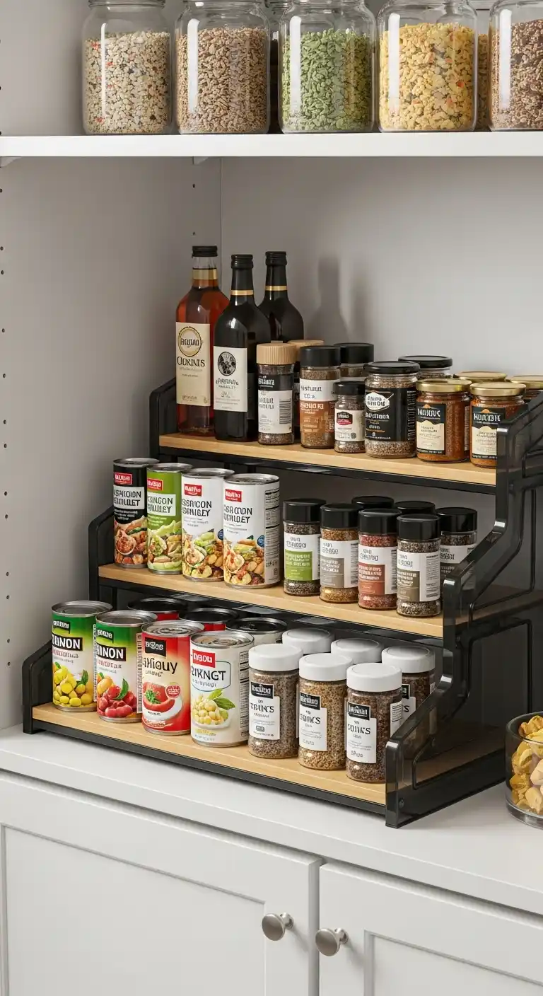 6). Deploy Tiered Shelving Units
