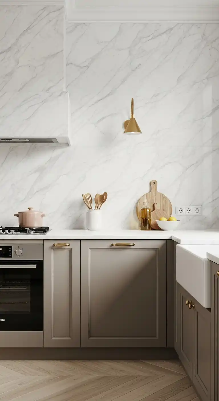 6. Lightly Veined Calacatta for Subtle Elegance