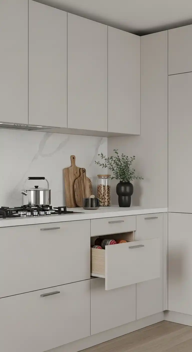 7. Minimal Hardware or Hidden Pulls for a Sleek Look