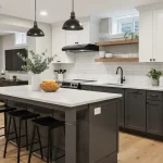 Basement Kitchenette with Island