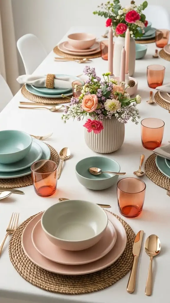 Color-coordinated tableware